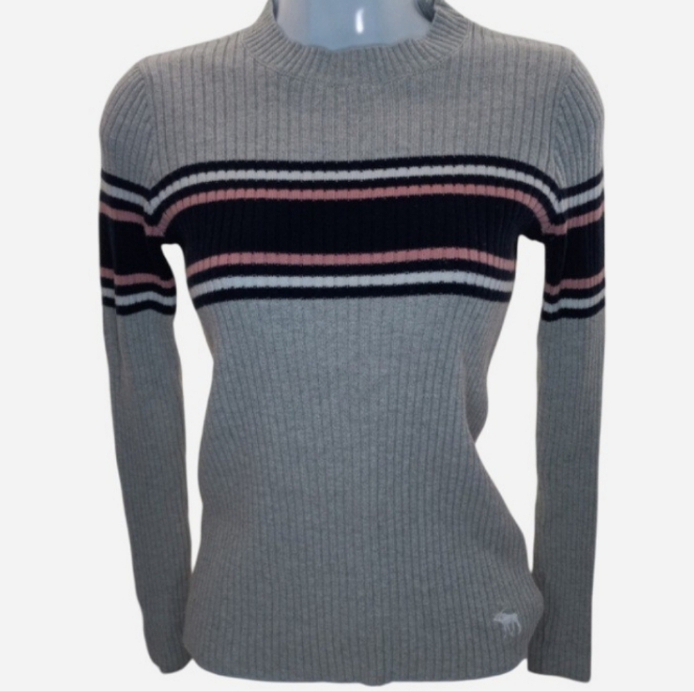 Abercrombie & Fitch Y2K Ribbed Striped Sweater